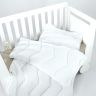 Купить Одеяло детское всесезонное Comfort 100х135 см PAPAELLA для детей в детскую кроватку антиаллергенное белое на obuv-plus.com.ua