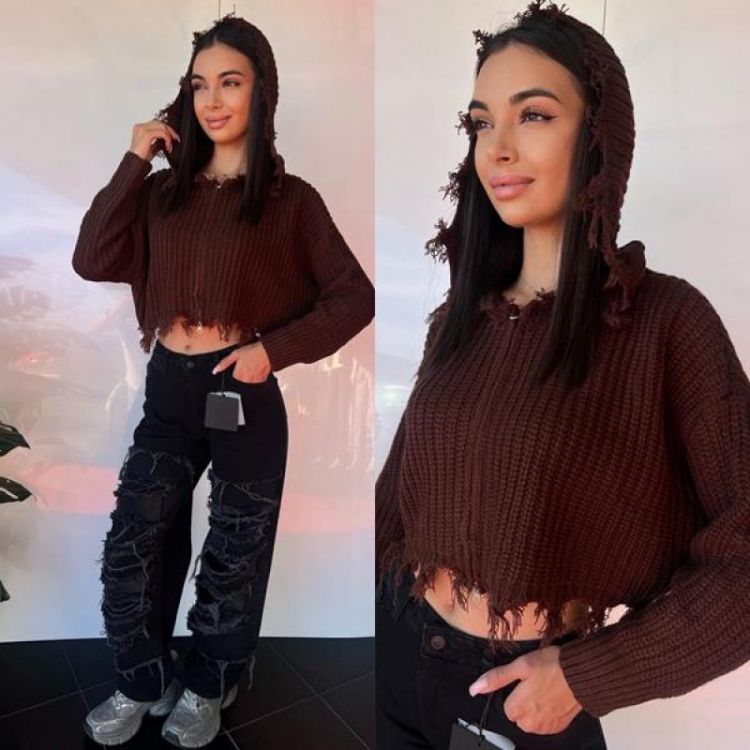 Купить Кофта i8denim Women TB87 brown на obuv-plus.com.ua