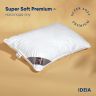 Купить Подушка для сна Super Soft Premium 50х70 см IDEIA искусственный пух антиаллергенная мягкая чехол хлопок на obuv-plus.com.ua