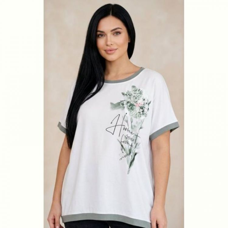Купить Футболка LeVisha 25021 white-mint на obuv-plus.com.ua