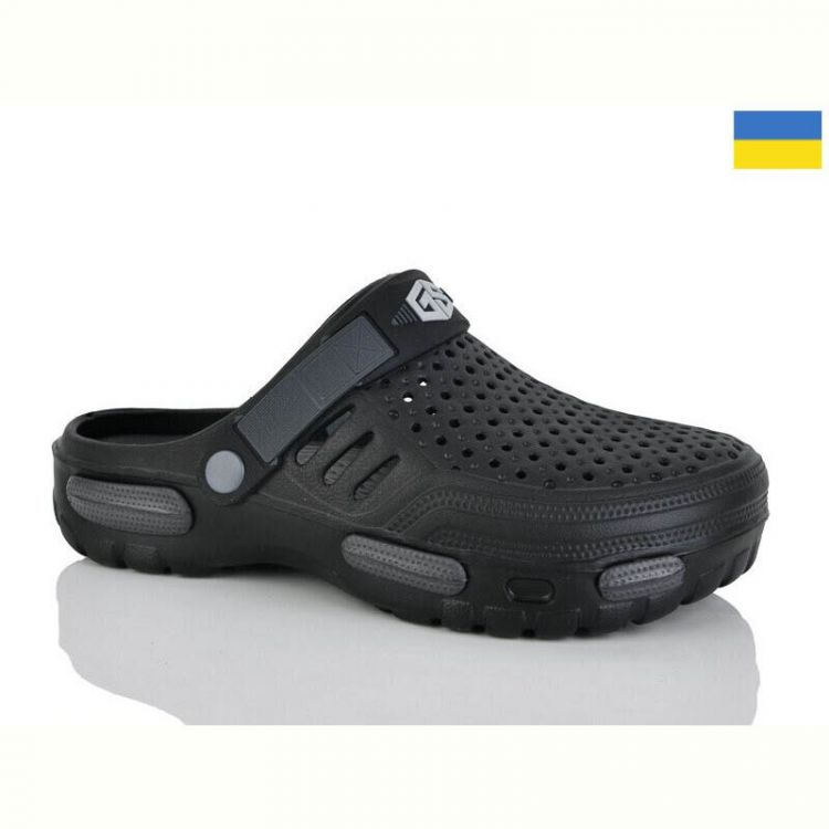 Купить Кроксы Demur CM118 чорний-графіт на obuv-plus.com.ua