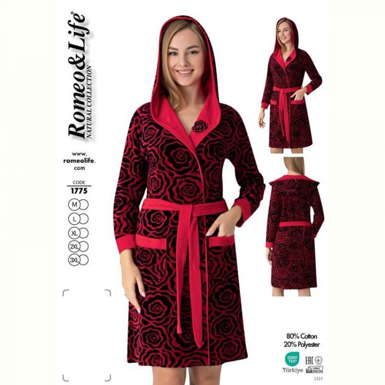 Купить Халат Cotpark 1775 red на obuv-plus.com.ua