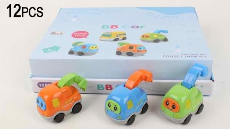 Купить 605 Заводні машинки 3 кольори 12штук кор. на obuv-plus.com.ua