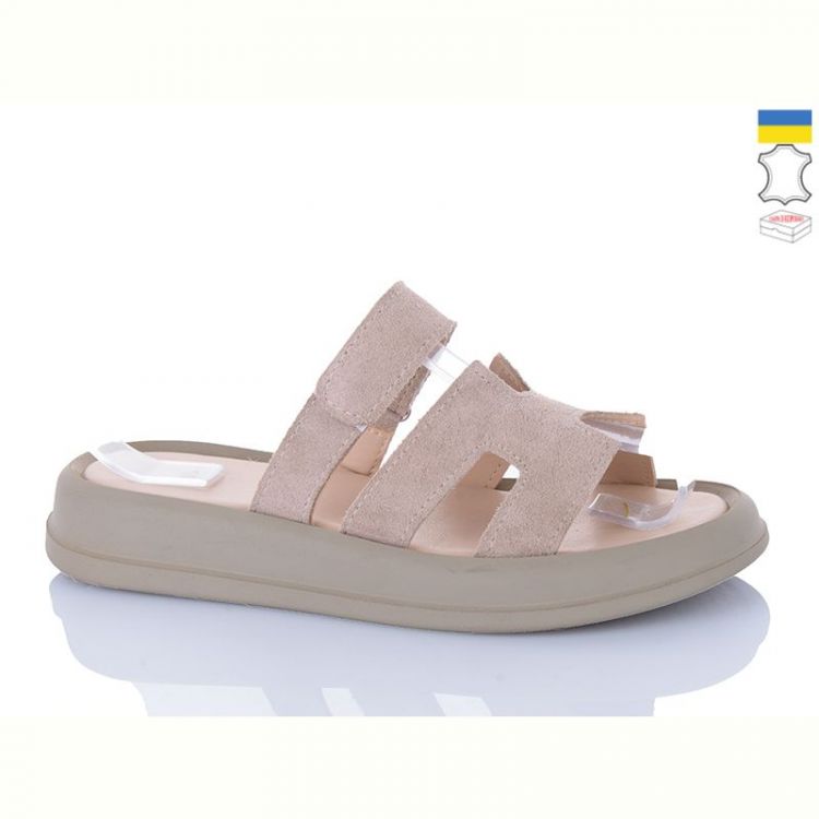Купить Шлепанцы Sali 1501-25 бежевий з кап-п. на obuv-plus.com.ua