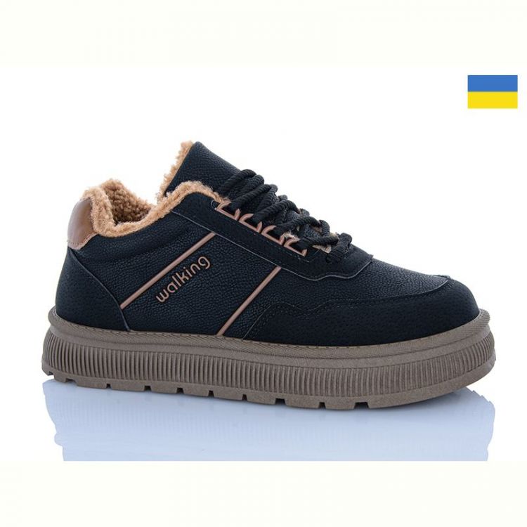 Купить Кроссовки Gipanis Гіпаніс Ж5107 чорний-коричневий на obuv-plus.com.ua