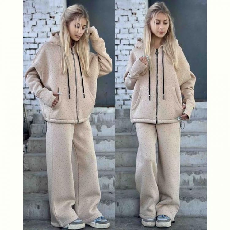 Купить Костюм спорт Karolina KR413 beige на obuv-plus.com.ua
