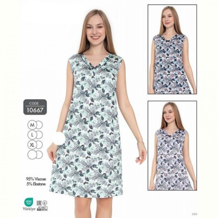 Купить Ночнушка Cotpark 10667 green на obuv-plus.com.ua