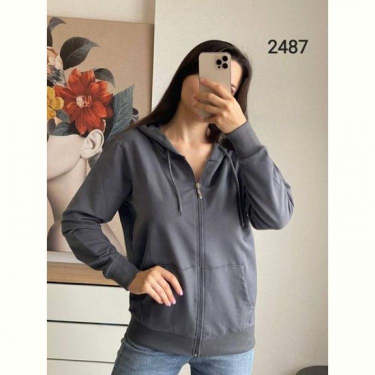 Купить Кофта спорт FSN 2487 d.grey на obuv-plus.com.ua