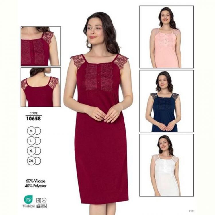 Купить Ночнушка Cotpark 10658 red на obuv-plus.com.ua