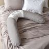 Купить Подушка для беременных и кормления 30х190 см PAPAELLA с вышивкой, гипоаллергенная, наволочка хлопок на молнии на obuv-plus.com.ua
