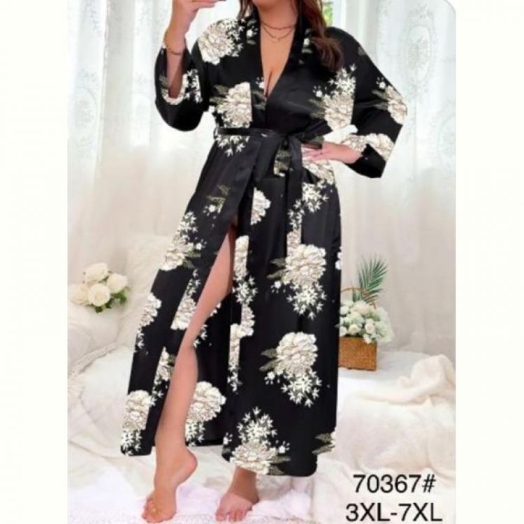 Купить Халат Romeo life 70367 black на obuv-plus.com.ua