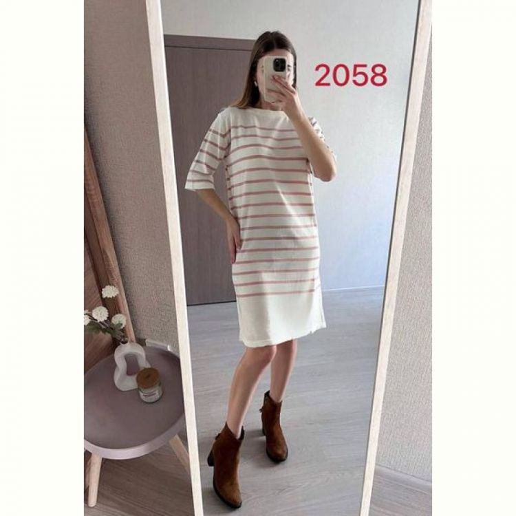 Купить Платье FSN 2058 white-beige на obuv-plus.com.ua