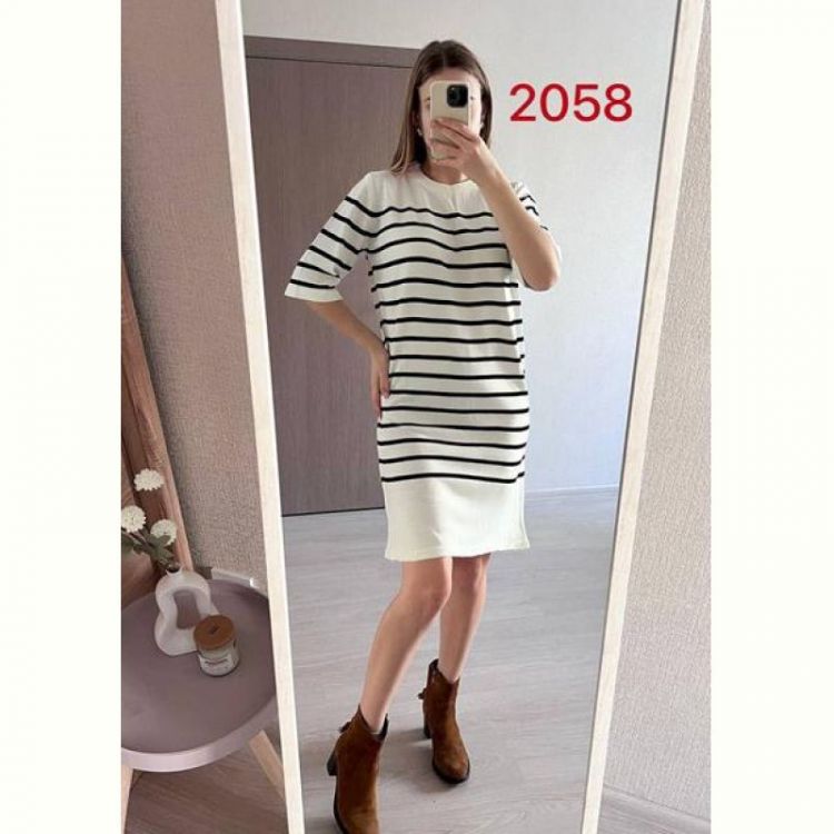 Купить Платье FSN 2058 white-black на obuv-plus.com.ua