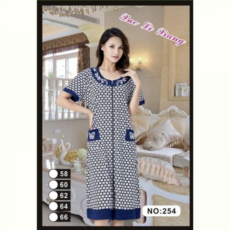 Купить Халат Brilliant 254 navy-white на obuv-plus.com.ua