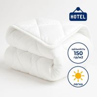 Купить Одеяло летнее полуторное 140х210 см IDEIA, антиаллергенное, белое, легкое для лета, для отелей и дома на obuv-plus.com.ua