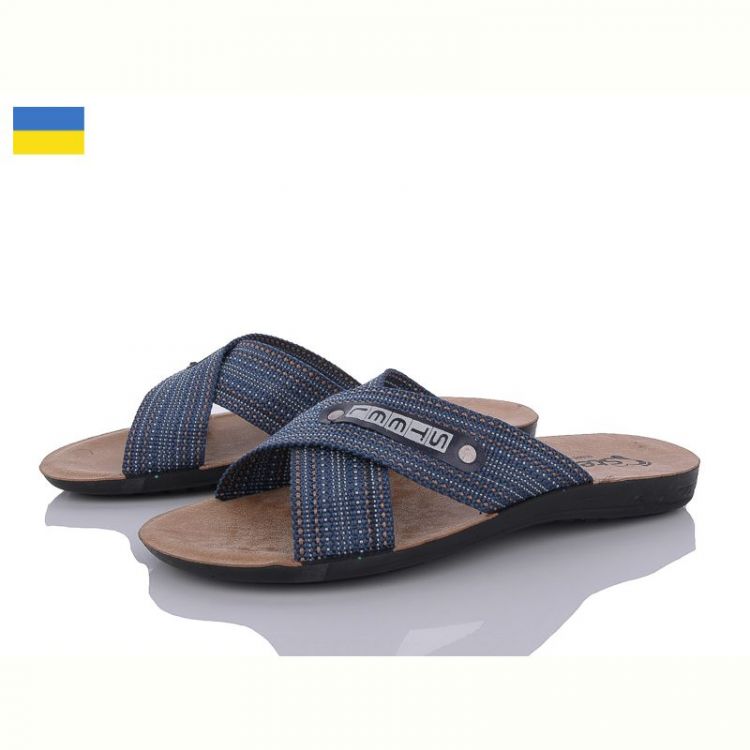 Купить Шлепанцы Demur TRK26-2-007-1 синій на obuv-plus.com.ua
