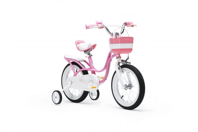 Купить Дитячий велосипед Royal Baby Little Swan Steel RB18-18 РОЖЕВИЙ на obuv-plus.com.ua