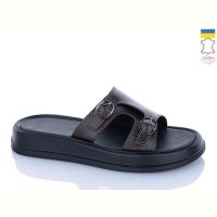 Купить Шлепанцы Sali 11 шоколад к чор-п. на obuv-plus.com.ua