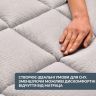 Купить Наматрасник защитный 160x200 см IDEIA с резинками по углам антиаллергенный супер плотный серый на obuv-plus.com.ua