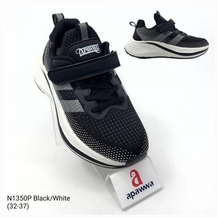 Купить Кроссовки Apawwa ApB-N1350P black-white на obuv-plus.com.ua