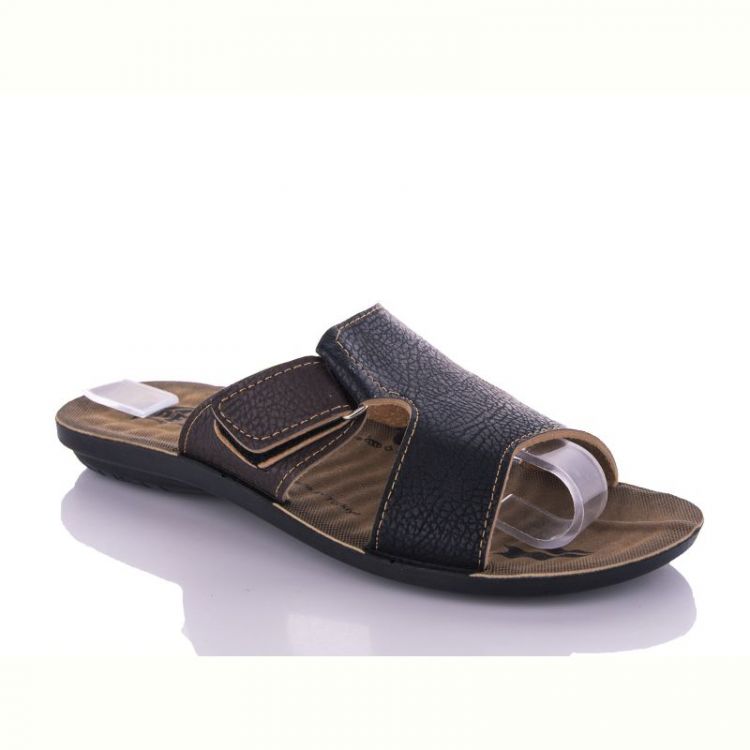 Купить Шлепанцы Malibu 5321 black-brown на obuv-plus.com.ua
