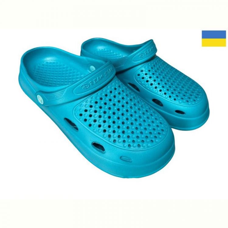 Купить Кроксы Dago Сабо 8 бірюза на obuv-plus.com.ua