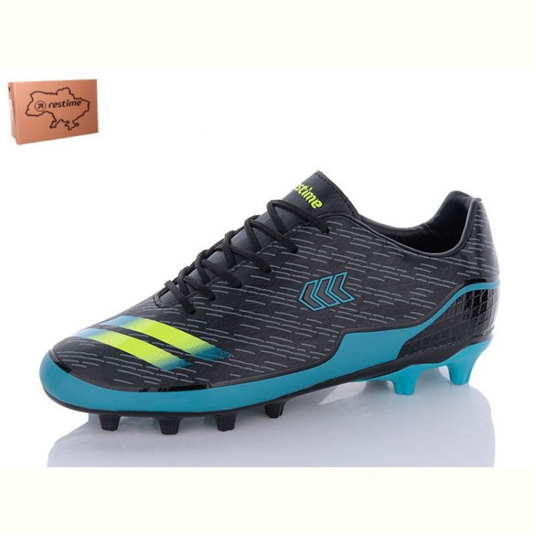 Купить Спорт Restime DMB23667-2 black-cyan на obuv-plus.com.ua