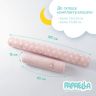 Купить Бортик валик защитный мультифункциональный PAPAELLA 60х15 см 120х15 см в детскую кроватку пудра на obuv-plus.com.ua