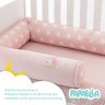 Купить Бортик валик защитный мультифункциональный PAPAELLA 60х15 см 120х15 см в детскую кроватку пудра на obuv-plus.com.ua