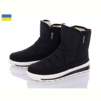 Купить Ботинки Demur KWZ116 чорний-білий-2025 на obuv-plus.com.ua