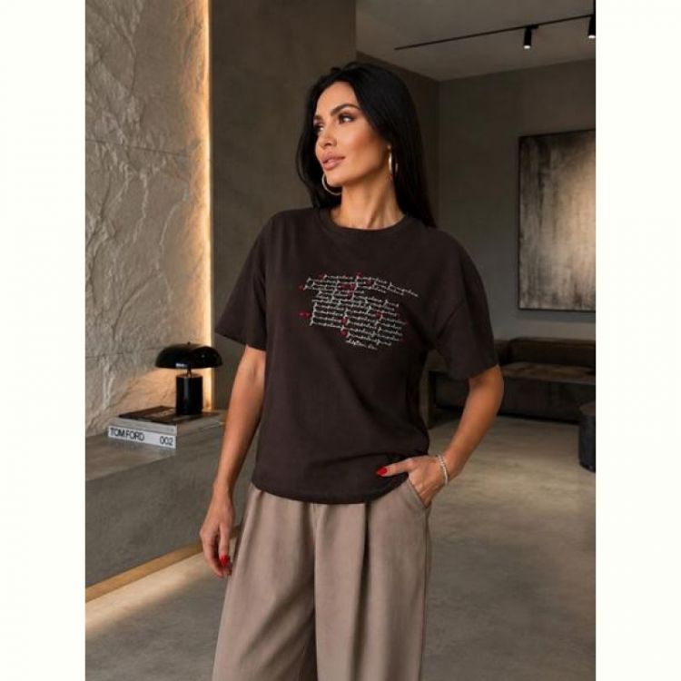 Купить Футболка New Season F055 brown на obuv-plus.com.ua