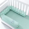 Купить Бортик валик защитный мультифункциональный PAPAELLA 60х15 см 120х15 см в детскую кроватку мята на obuv-plus.com.ua