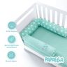 Купить Бортик валик защитный мультифункциональный PAPAELLA 60х15 см 120х15 см в детскую кроватку мята на obuv-plus.com.ua