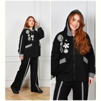 Купить Костюм спорт Saint Wish T2027 black на obuv-plus.com.ua