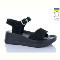 Купить Босоножки Garti 0179 чорний замш на obuv-plus.com.ua