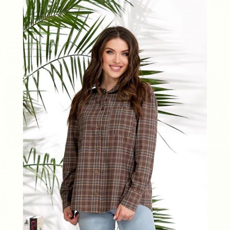 Купить Рубашка Lelis 1050-1 brown на obuv-plus.com.ua