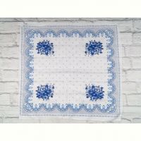 Купить Платок Shawls P146 white-blue на obuv-plus.com.ua