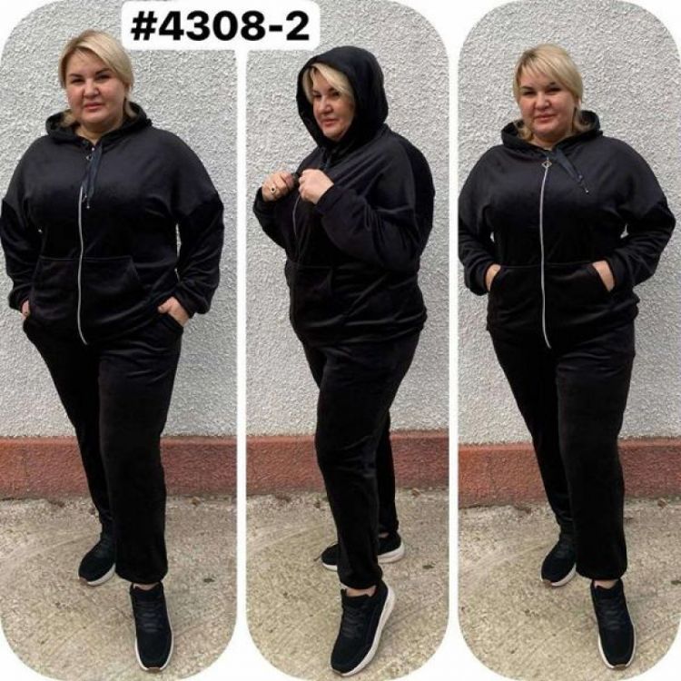 Купить Костюм спорт Romeo life 4308-2 black на obuv-plus.com.ua