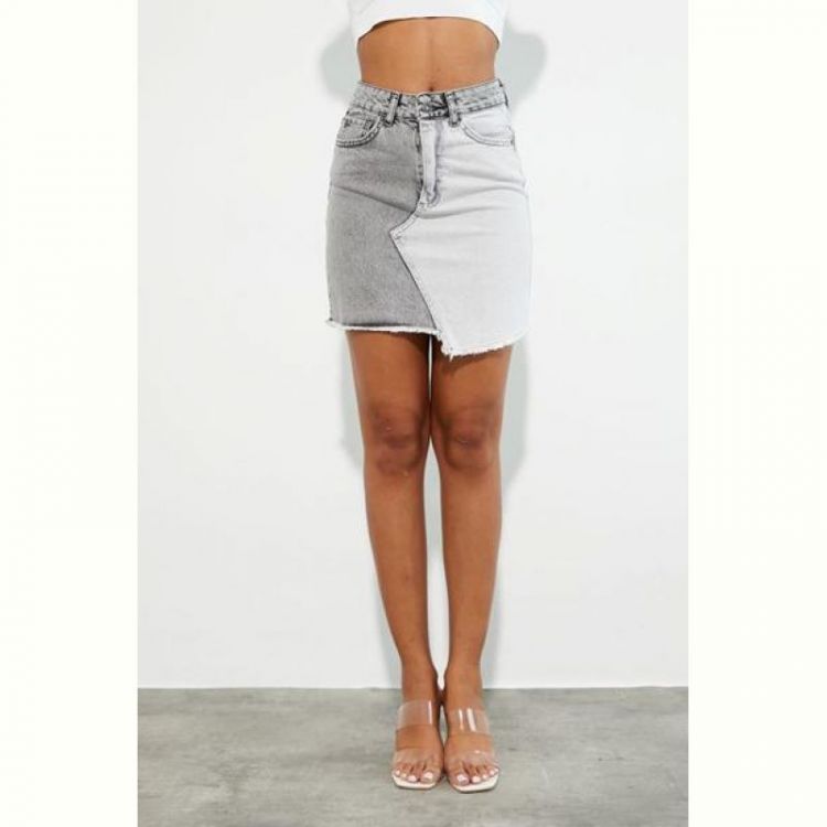 Купить Юбка Maxim Jeans 4076 grey-white на obuv-plus.com.ua
