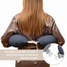 Купить Подушка для кормления диванчик 60х70х16 см хлопок антиалергенная, для удобства мамы, с молнией т/серая на obuv-plus.com.ua
