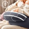 Купить Подушка для кормления диванчик 60х70х16 см хлопок антиалергенная, для удобства мамы, с молнией т/серая на obuv-plus.com.ua