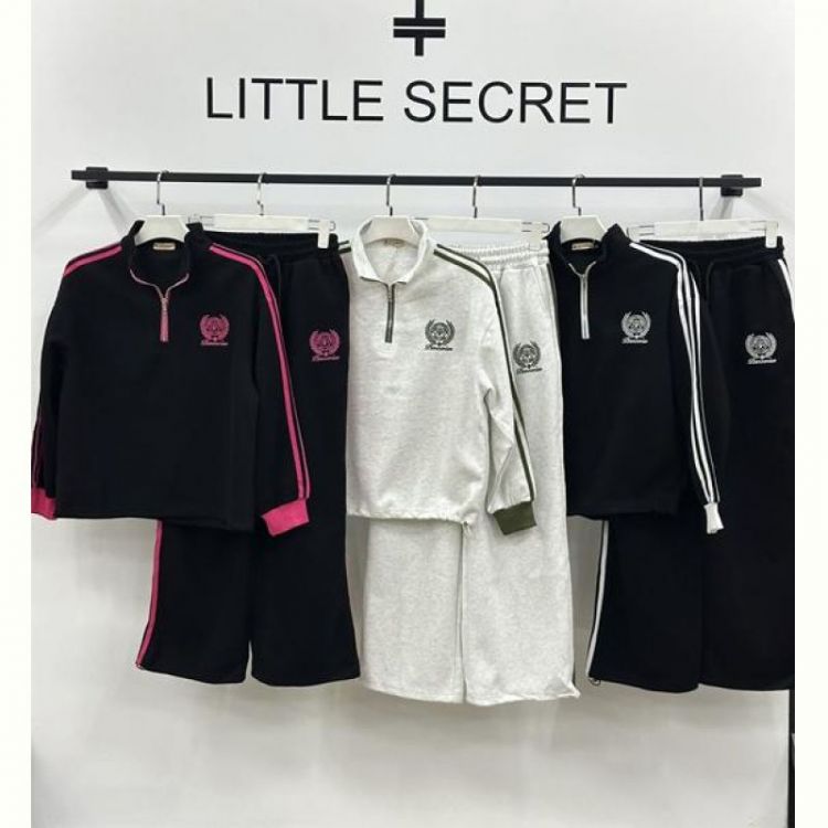 Купить Костюм спорт Little Secret K012 black-white на obuv-plus.com.ua