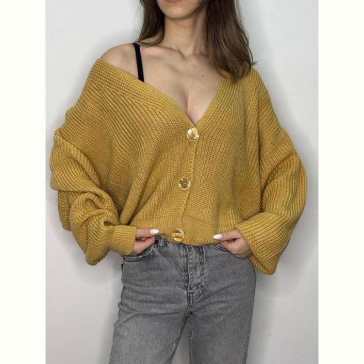 Купить Кардиган Kosta 6240 d.yellow на obuv-plus.com.ua