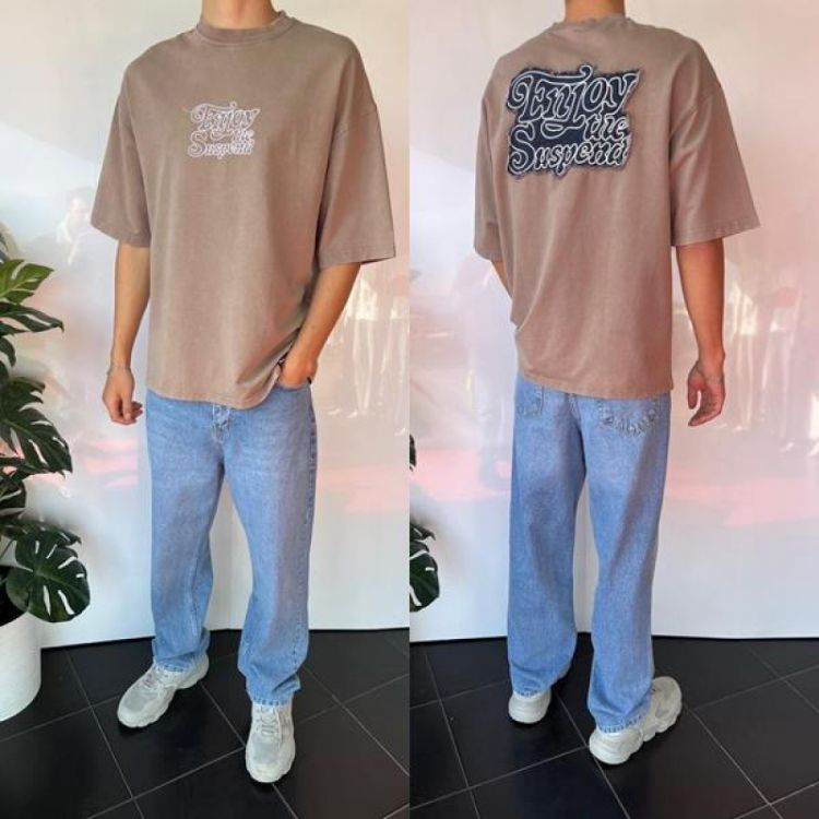 Купить Футболка i8denim 1980 beige на obuv-plus.com.ua