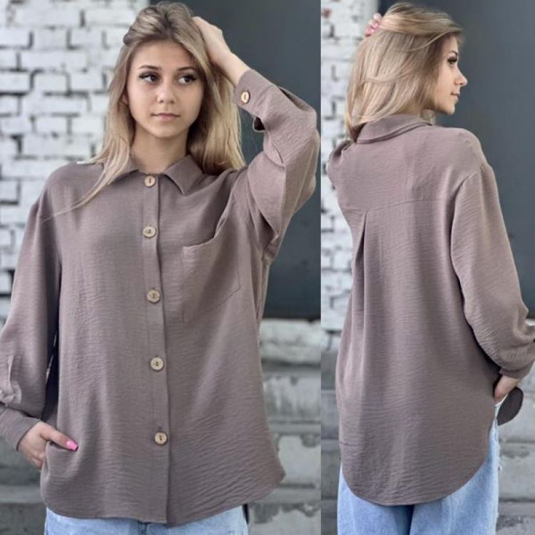 Купить Рубашка Karolina KR101 brown на obuv-plus.com.ua