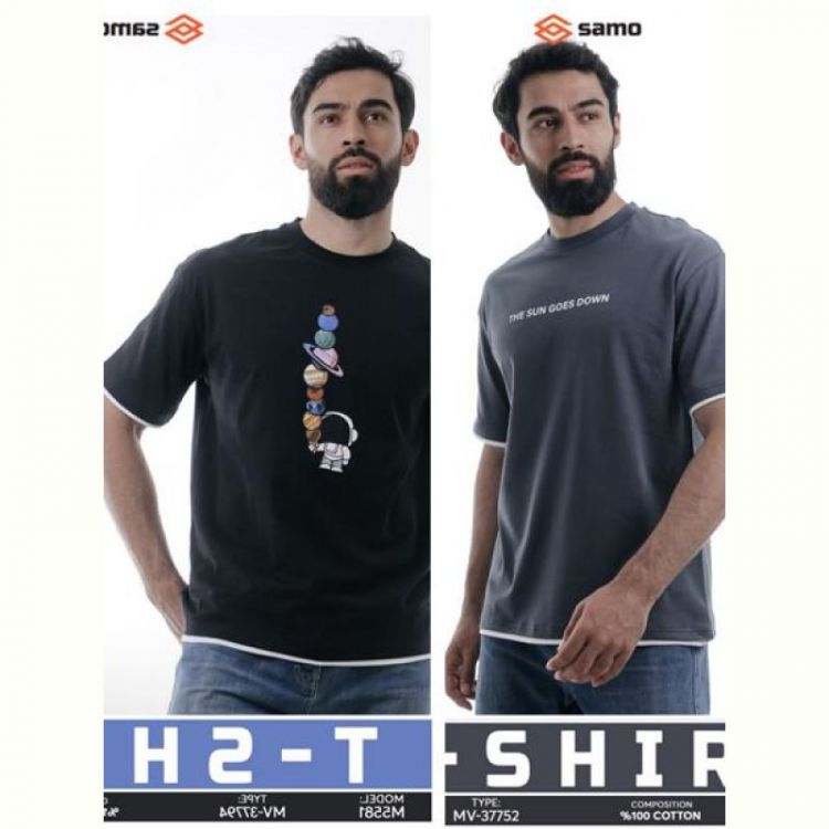 Купить Футболка Samo 5581 -7 black на obuv-plus.com.ua