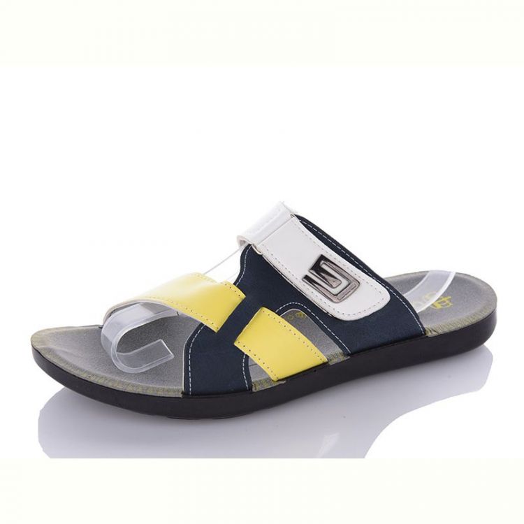Купить Шлепанцы Oskar 14Ш white-yellow на obuv-plus.com.ua