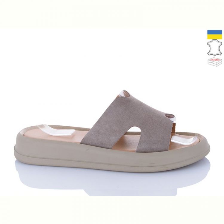 Купить Шлепанцы Sali 505-25 капучино з беж-п. на obuv-plus.com.ua