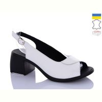 Купить Босоножки Sali 150 білий чор-п. на obuv-plus.com.ua