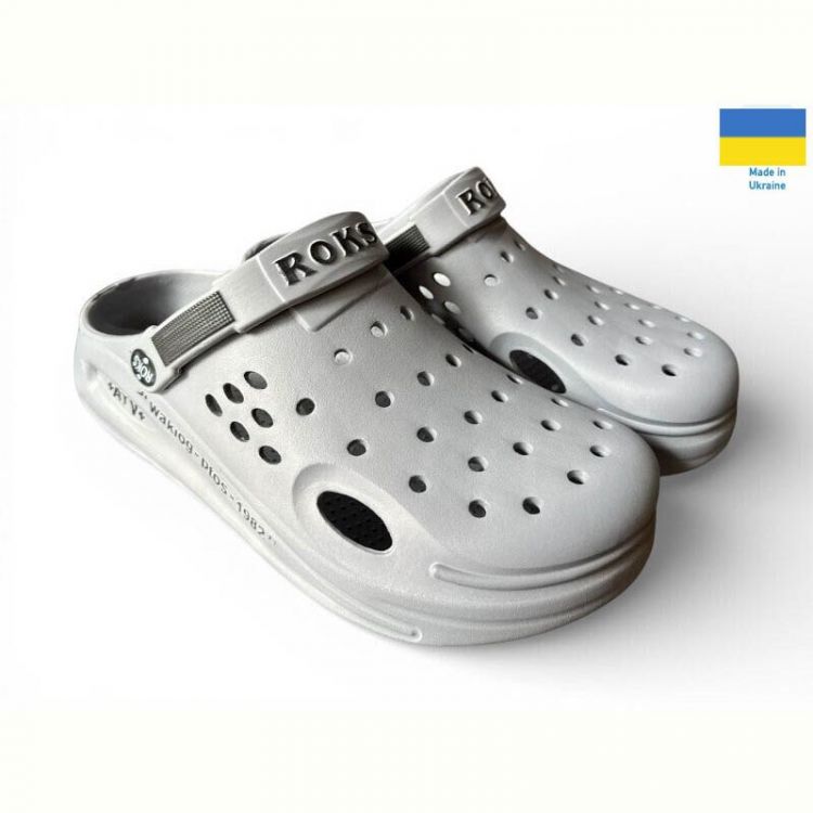 Купить Кроксы Roksol 516-021 сірий на obuv-plus.com.ua